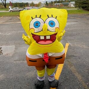 Blow up sponge bob costume.